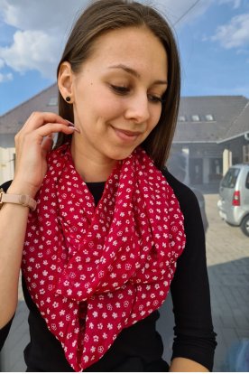 Virág mintás körsál