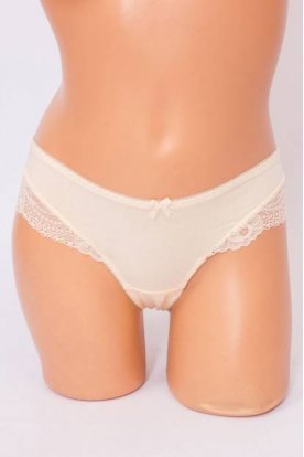 LEMILA Divatos extra méretű pamut- csipke sexi női egyszínű féltanga