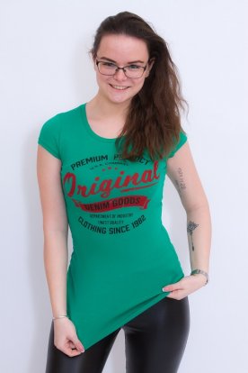 VICTORIA MODA divatos női original mintás rövid ujjú póló
