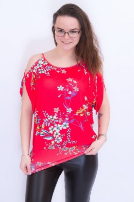 RUCY FASHION divatos vállán kivágott bő szabású felső