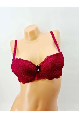 Szexi csipkes dupla szilikonos push up melltartó
