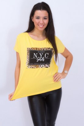 VIKTORIA MODA laza felső nyomott mintával NYC Girls