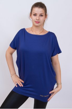 RUCY FASHION divatos bő szabású alján arany feliratos felső/tunika/ruha