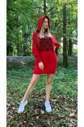 VICTORIA MODA kapucnis lezser szabadidő felső divatos grafikával