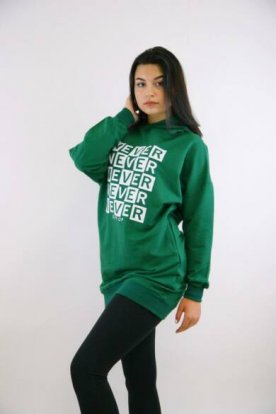 VICTORIA MODA kapucnis lezser szabadidő felső divatos grafikával
