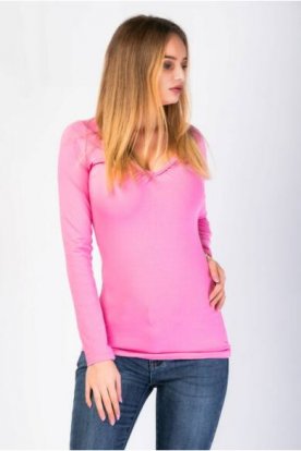 VIKTORIA MODA basic v-nyakú hosszú ujjú felső