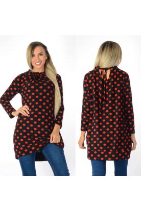 YESSTORY puha-meleg hátul megkötős ruha