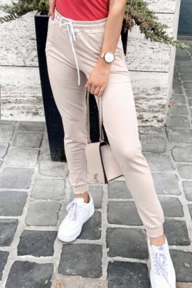 VICTORIA MODA divatos női passzés gumis aljú szabadidő nadrág