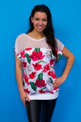 Tulipános passzés felső