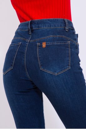 FIONINA JEANS Nagy méretű bélelt divatos hosszú szárú push up-os női farmernadrág