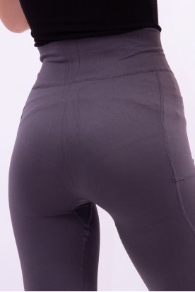 Szexi alakformáló hosszú szárú sportos leggings oldalán zsebekkel