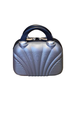 Elegáns divatos ezüst színű kozmetikai táska 33 x 27 cm