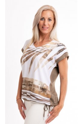 RUCY FASHION Elegáns női beach felső tóp-egyedi minta