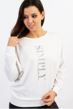 RUCY FASHION Hosszú ujjú divatos passzés felső simply felirat