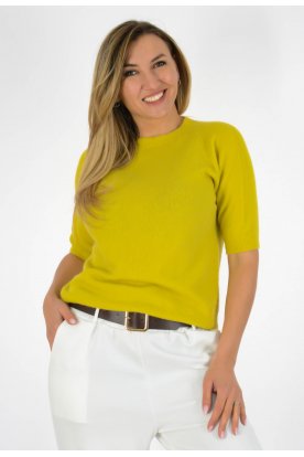 Divatos Jollyjoker Női Magasított Nyakú Rövid Ujjú Kötött Felső Extrapuhа Anyag