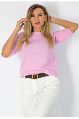 Divatos Jollyjoker Női Magasított Nyakú Rövid Ujjú Kötött Felső Extrapuhа Anyag