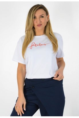 Divatos rövid ujjú elegáns pamut női póló stílusos 