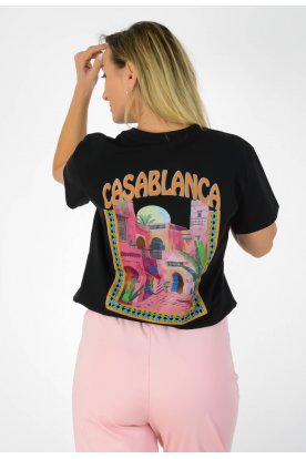 Divatos rövid ujjú elegáns pamut női póló stílusos 