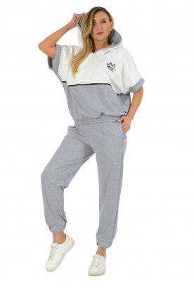 YESSTORY Divatos stílusos gumírozott pamut  melegítő együttes